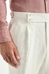 Linen Soragna Trousers Made In Italy