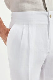 Linen Relaxed Shorts Made In Italy