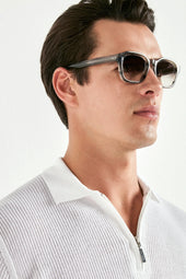 Ribbed Zipped Polo Made In Italy