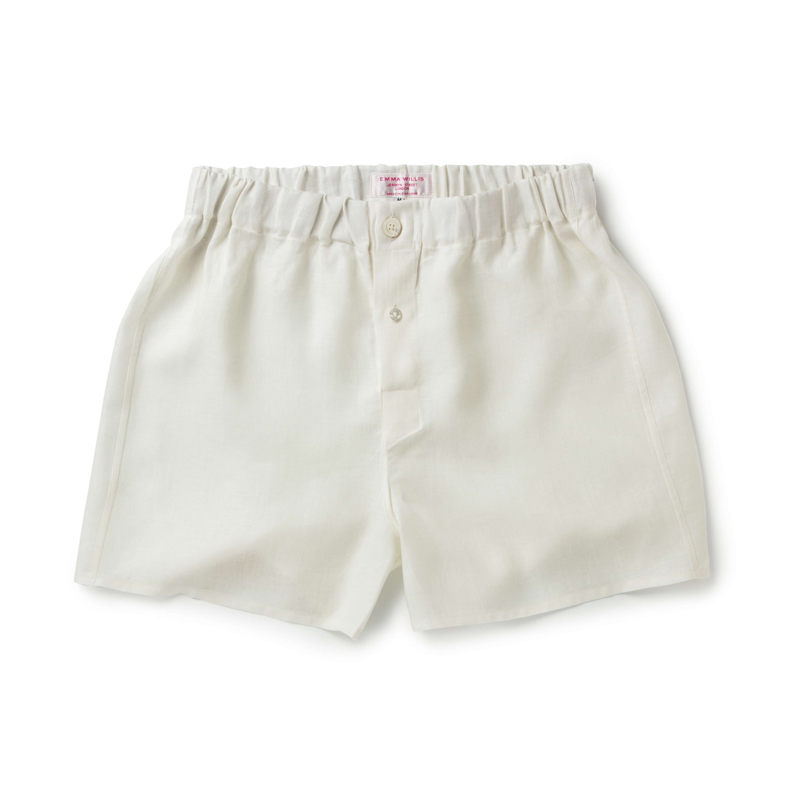 Herringbone Linen Slim Fit Boxer Shorts New