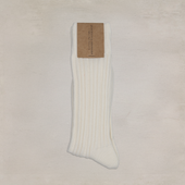 Ribbed Cotton Socks In