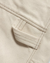 LOTUS CARPENTER SHORTS - 14 oz. UNDYED INDIAN DENIM