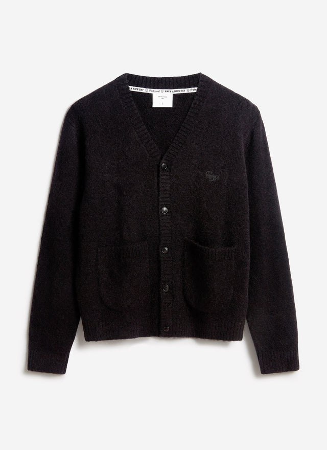 White Glove Cardigan | Mohair | Black