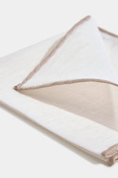 Beige Linen Pocket Square Made In Italy