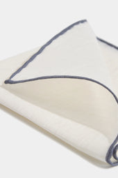 Grey Linen Pocket Square Made In Italy