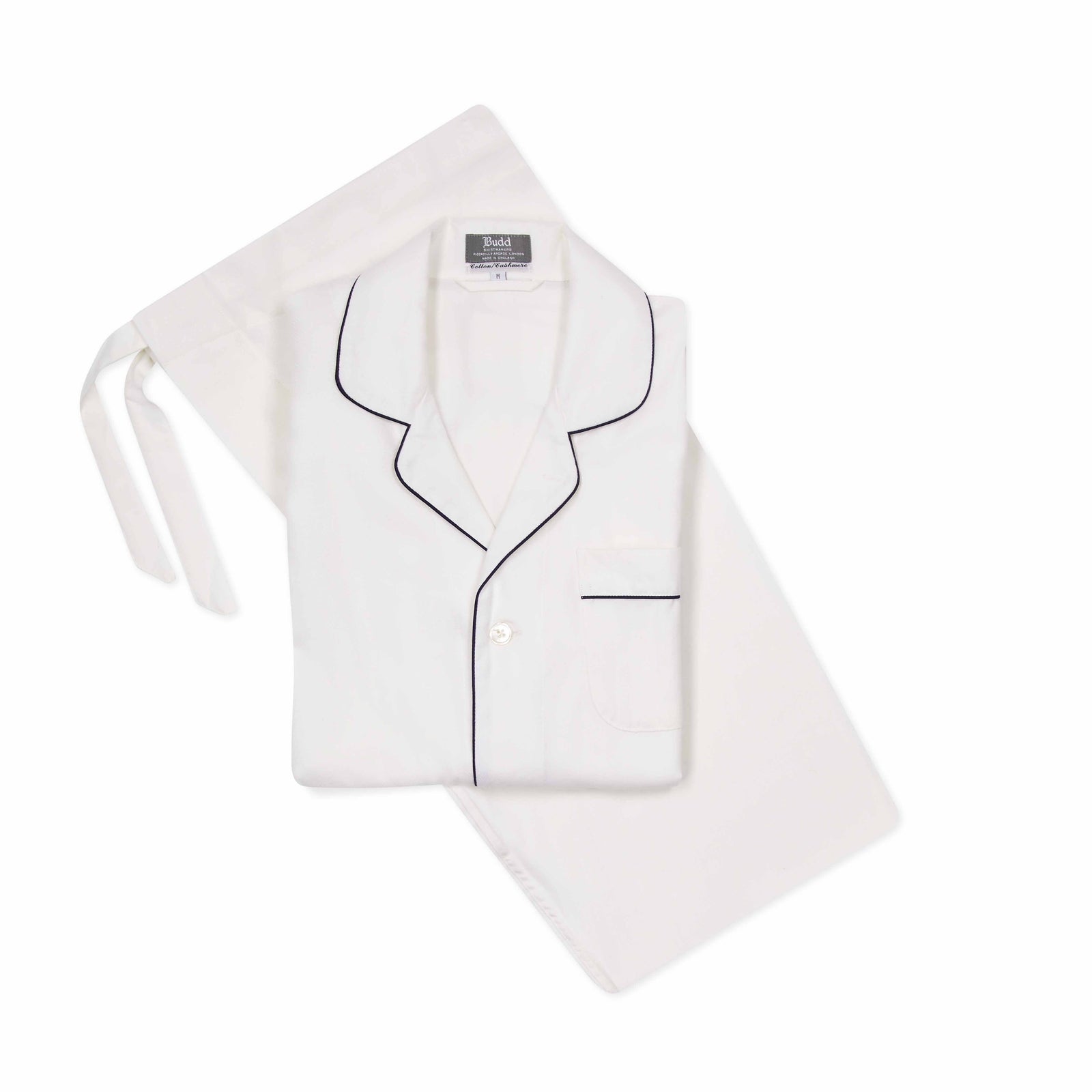 Exclusive Herringbone Cotton And Cashmere Classic Fit Pyjamas