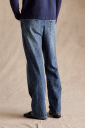 Carol Relaxed Straight Leg Jeans Dark Blue