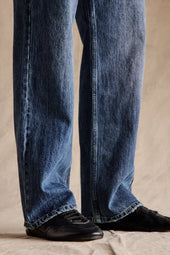 Carol Relaxed Straight Leg Jeans Dark Blue