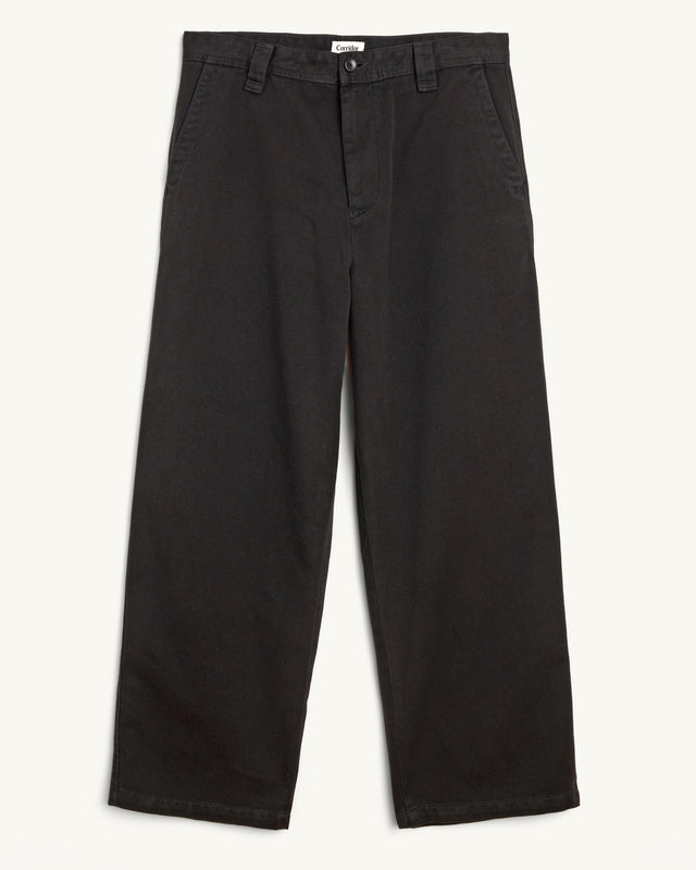 Wide Twill Pant - Black