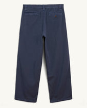 Wide Twill Pant - Navy