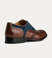 Wingtip Antique Blue Suede
