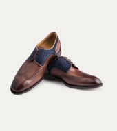 Wingtip Antique Blue Suede
