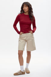 Antifit Denim Shorts in Natural