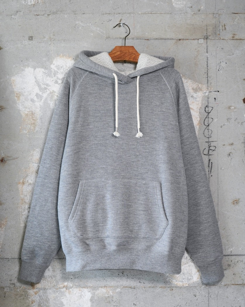 Pullover Hoodie - Pure Cashmere Tsuriami French Terry - Heather Grey