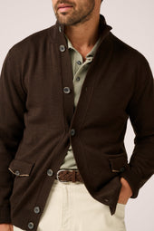Woodend Cardigan Wool Brown