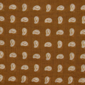 Wool And Silk Pocket Square with Paisley in Gold