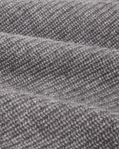 Wool Cashmere Ribbed Crewneck - Grey