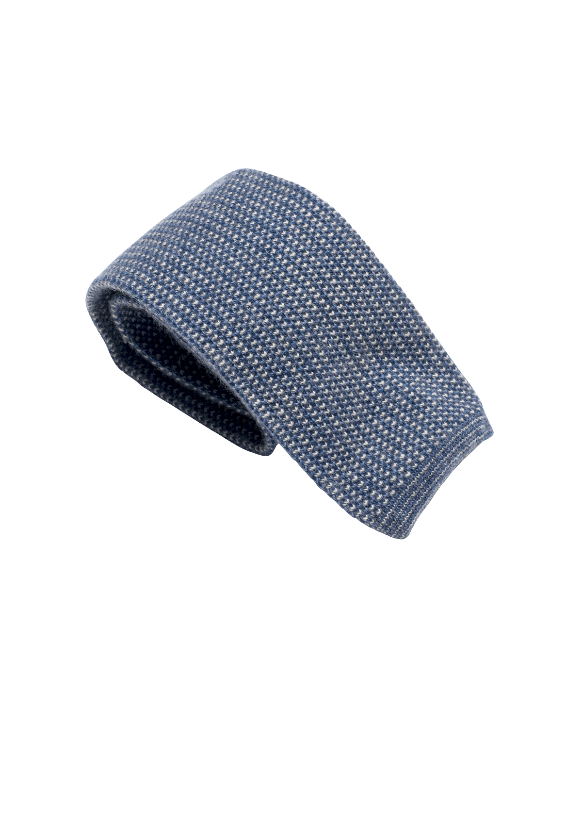 Azure White Wool Maglia Tie Pattern 1