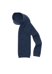 Blue & Azure Wool Maglia Tie, Pattern 1