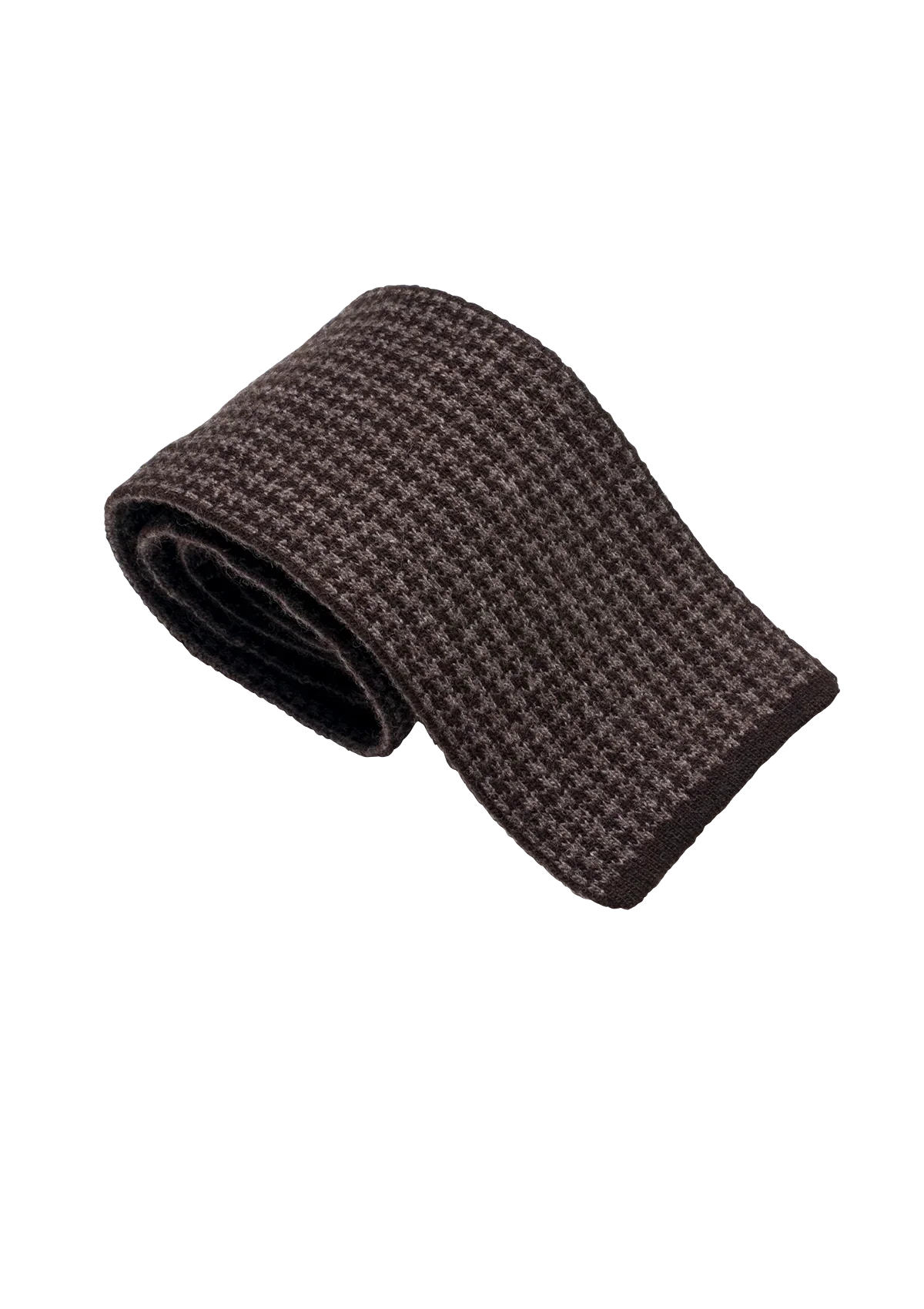 Beige Wool Maglia Tie Pattern 3