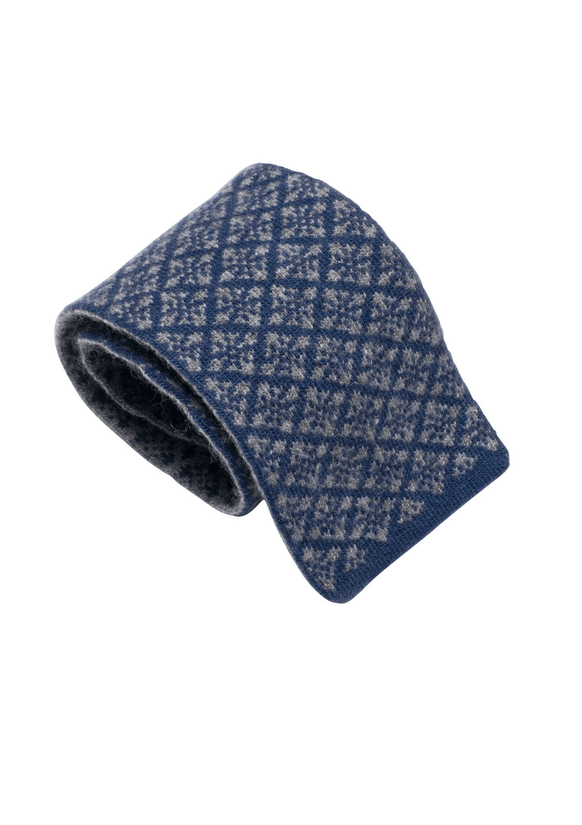 Grey Wool Maglia Tie Pattern 5