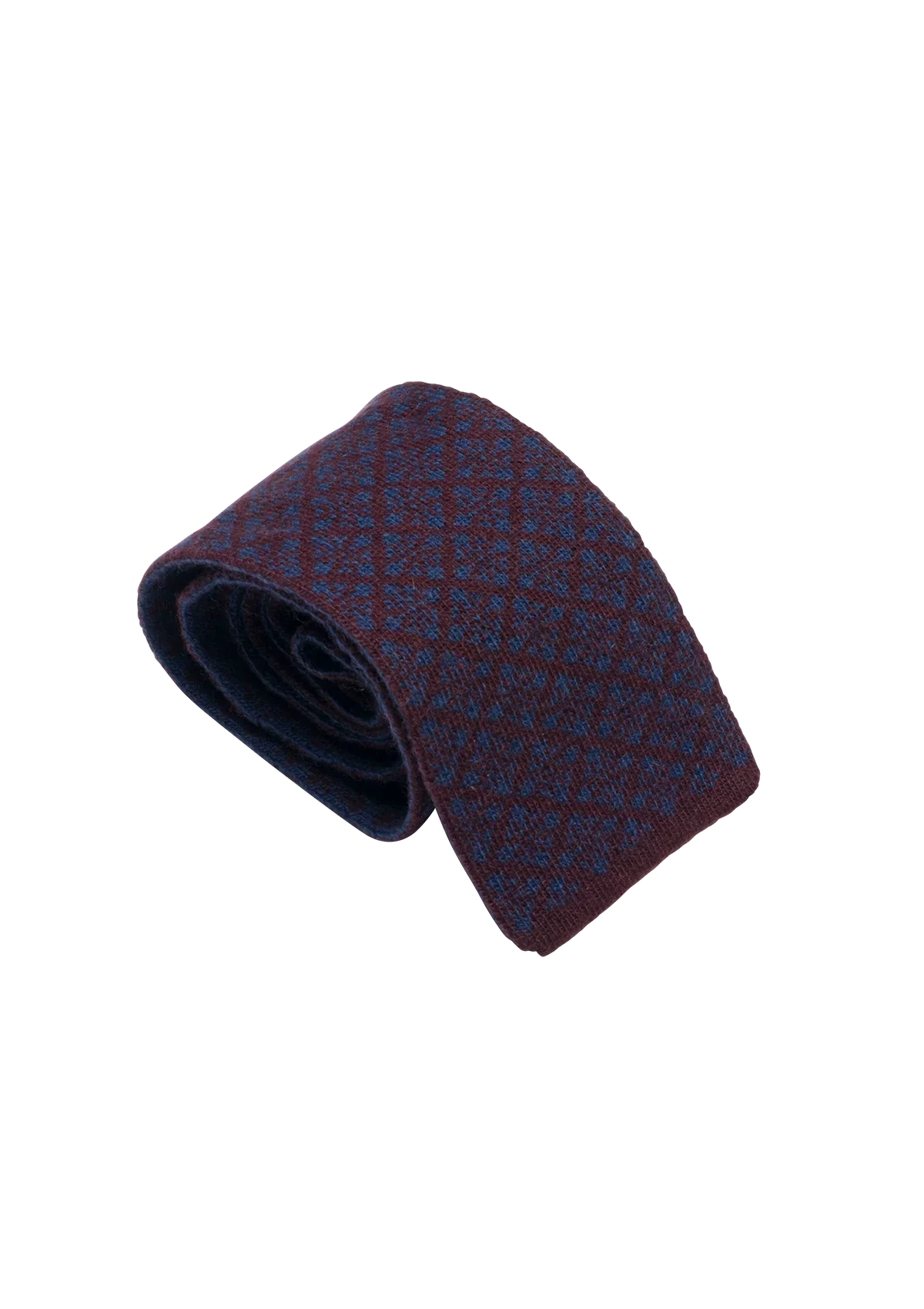 Vinous Wool Maglia Tie Pattern 5