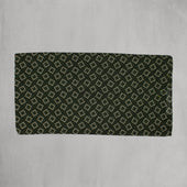 Wool And Silk Dotted Square Neckerchief In Dark Green