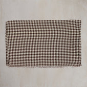 Wool And Silk Houndstooth Scarf In