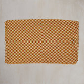 Wool And Silk Medium Spot Scarf In Gold