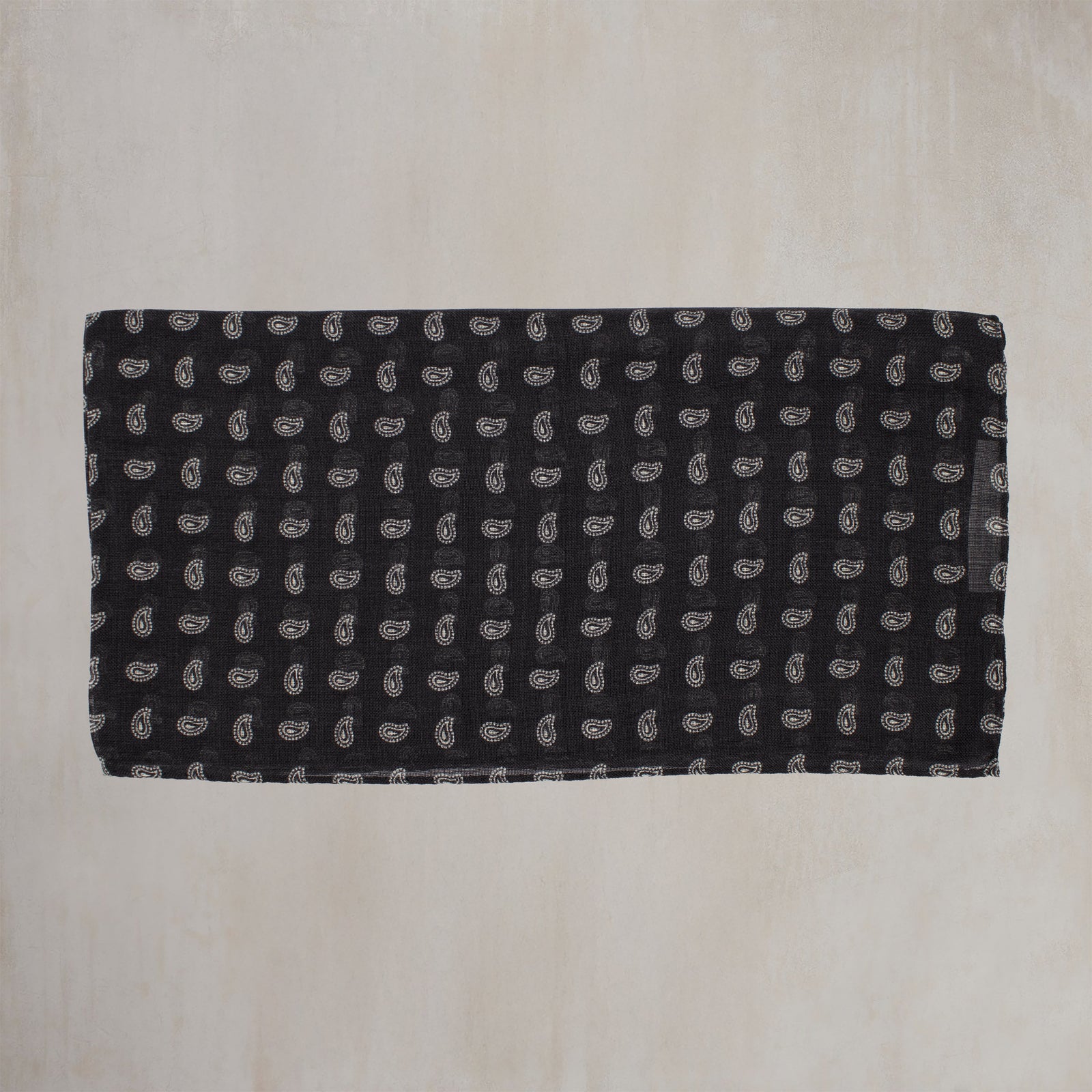 Wool And Silk Paisley Scarf In