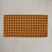 Wool and Silk Paisley Scarf in Gold