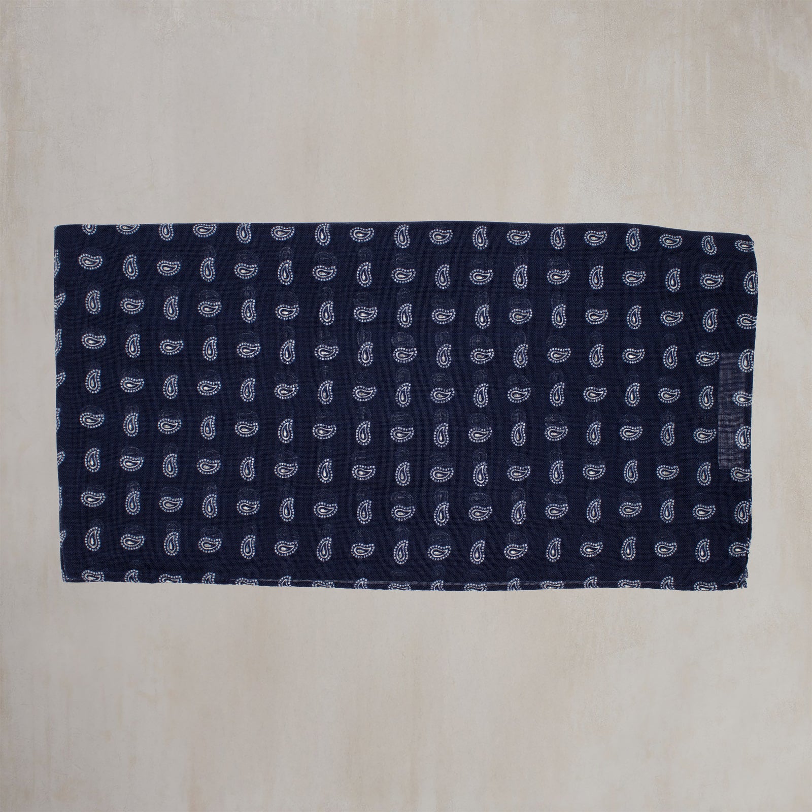 Wool And Silk Paisley Scarf In