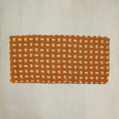 Wool And Silk Paisley Neckerchief In Gold
