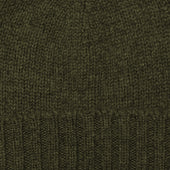 Woollen Beanie Hat In Khaki