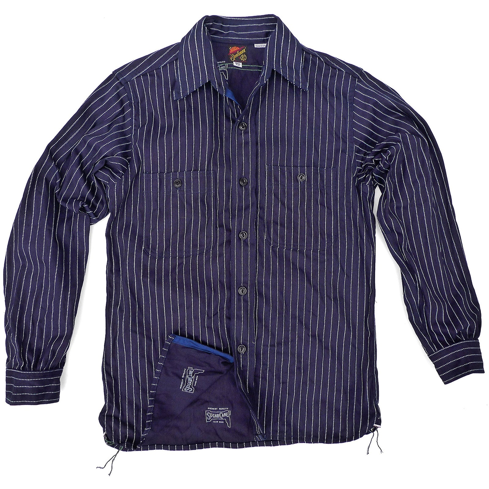 Workman Shirt - Indigo Wabash - Warehouse - Last One - Size Small