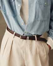 Woven Leather Belt