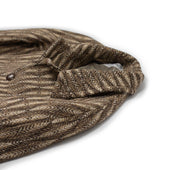 Balmacaan Coat In And Cream Diamond Ombre Tweed Wool