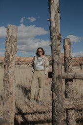 Flat Front Cotton Linen Twill Chino Camp