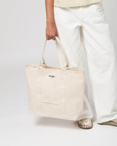 Small Canvas Shopper Bag Off White