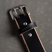 XW Leather Belt in Black Tea-Core (X-Wide 1.75")