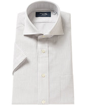 Short Sleeve Shirt Cutaway Ice Cotton Seersucker
