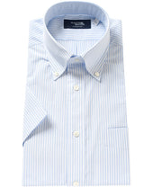 Short Sleeve Shirt Button Down Ice Cotton Dobby