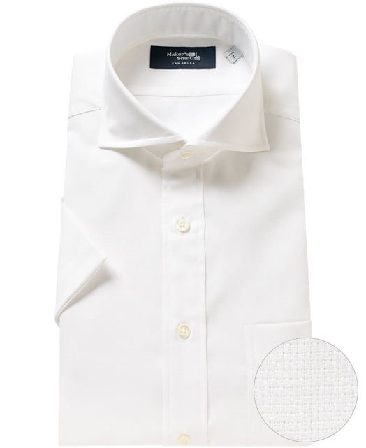 Short Sleeve Shirt Cutaway Ice Cotton Dobby