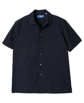Short Sleeve Shirt Open Collar Ice Cotton Seersucker