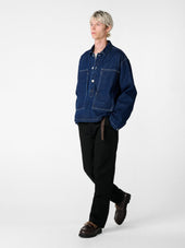 York Popover Denim Shirt in Indigo Wash