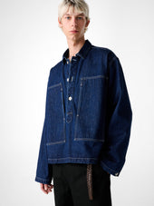 York Popover Denim Shirt In Wash
