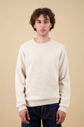 Pull Youri Col Rond - Naturel