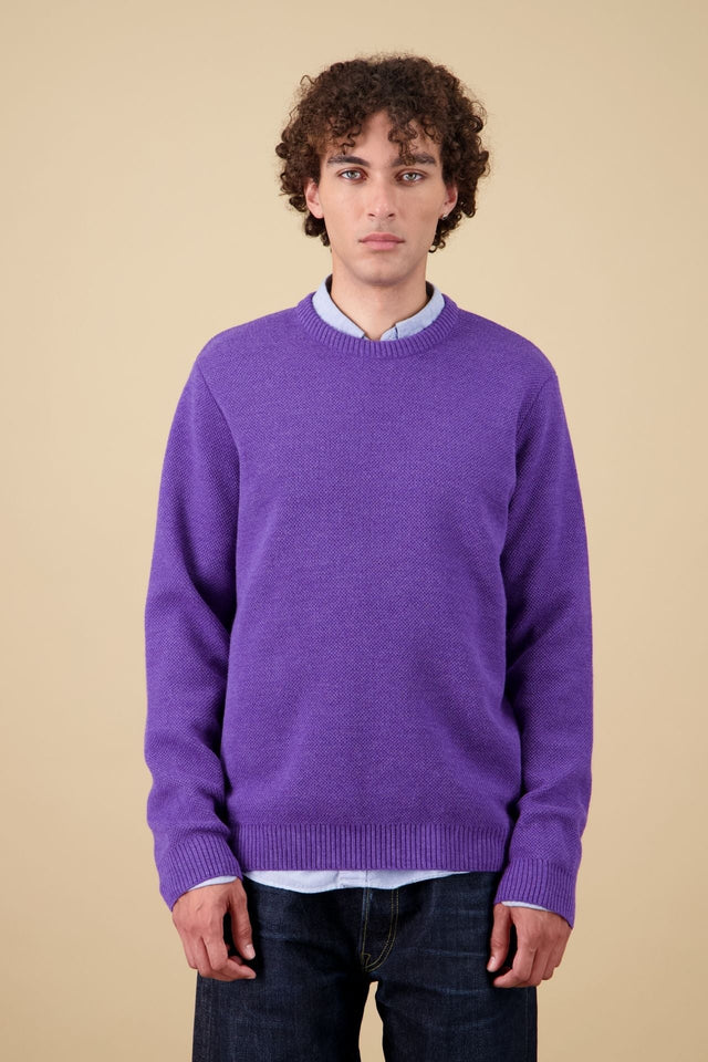 Pull Youri Col Rond - Violet