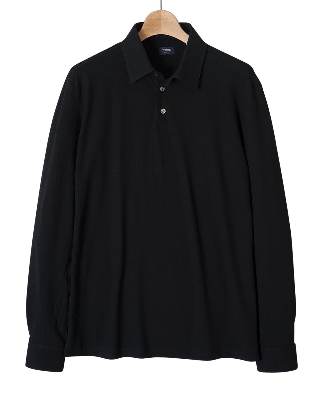 Long Sleeve High Twist Cotton Polo