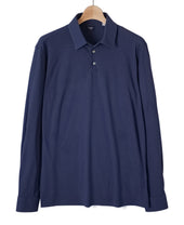 Long Sleeve High Twist Cotton Polo